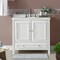 Alaterre Furniture Williamsburg 2pc Wooden Bathroom Vanity Set - 36-in. L Vanity, 30-in. L Rectangular Mirror, White AVAN3600WHB - alternate 6